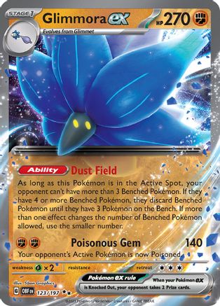 SV03 Obsidian Flames 123/197 Glimmora ex - Holofoil - Double Rare