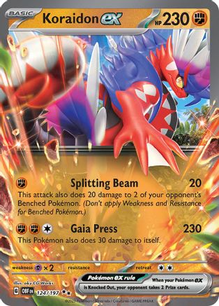 SV03 Obsidian Flames 124/197 Koraidon ex - Holofoil - Double Rare