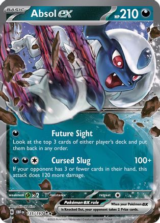 SV03 Obsidian Flames 135/197 Absol ex - Holofoil - Double Rare