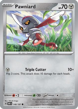 SV03 Obsidian Flames 148/197 Pawniard - Reverse Holofoil - Common