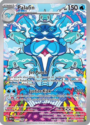 SV03 Obsidian Flames 200/197 Palafin - Holofoil - Illustration Rare