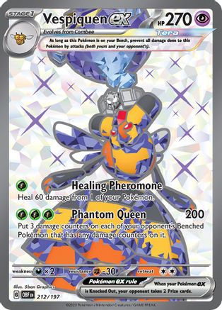SV03 Obsidian Flames 212/197 Vespiquen ex - Holofoil - Ultra Rare