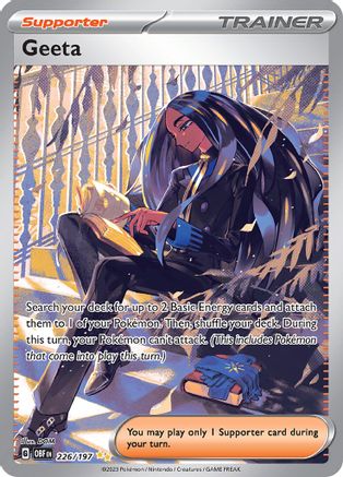 SV03 Obsidian Flames 226/197 Geeta - Holofoil - Special Illustration Rare