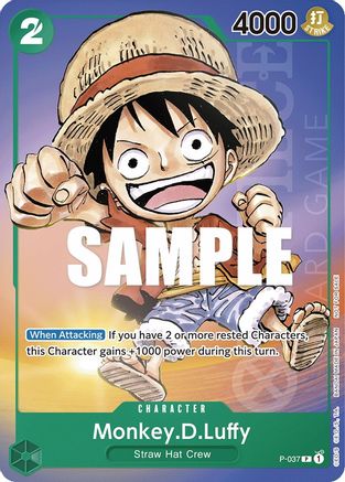 One Piece Promotion Cards P-037 Monkey.D.Luffy (Gen Con 2023) (P-037) - Foil - Promo