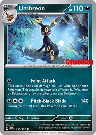 Miscellaneous Cards & Products 130/197 Umbreon - Reverse Holofoil - Promo (Sealed)