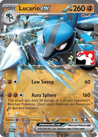 Prize Pack Series Cards Lucario ex - Holofoil - Promo