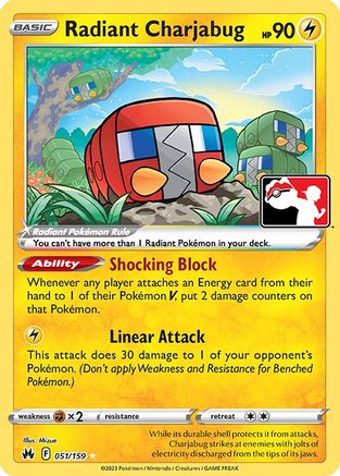 Prize Pack Series Cards Radiant Charjabug - Holofoil - Radiant Rare