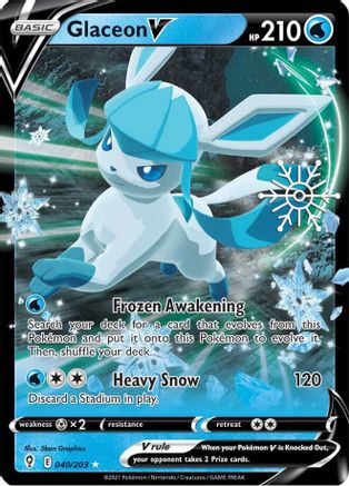 Miscellaneous Cards & Products 040/203 Glaceon V - Holofoil - Ultra Rare