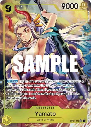 Kingdoms of Intrigue OP04-112 Yamato (Alternate Art) (OP04-112) - Foil - Super Rare