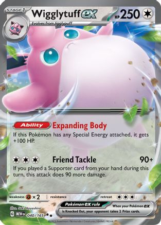 SV Scarlet & Violet 151 040/165 Wigglytuff ex - Holofoil - Double Rare