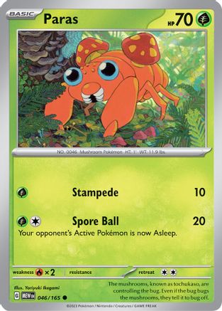 SV Scarlet & Violet 151 046/165 Paras - Common