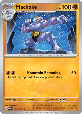SV Scarlet & Violet 151 067/165 Machoke - Uncommon