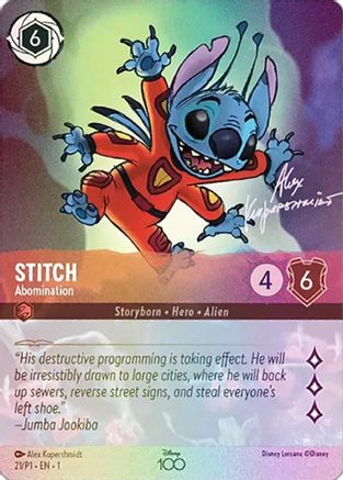 Disney100 Promos (21) - Stitch - Abomination (Alternate Art) Holofoil