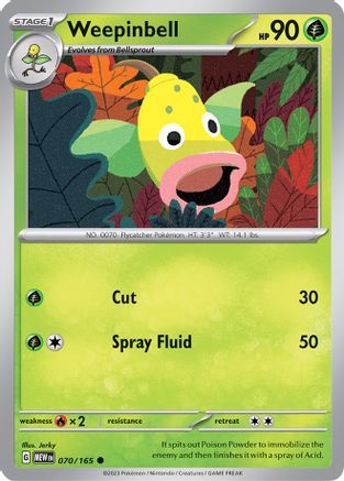 SV Scarlet & Violet 151 070/165 Weepinbell - Common