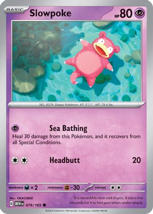 SV Scarlet & Violet 151 079/165 Slowpoke - Common