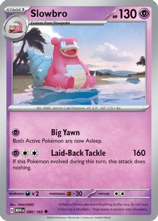 SV Scarlet & Violet 151 080/165 Slowbro - Reverse Holofoil - Uncommon
