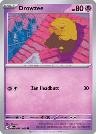 SV Scarlet & Violet 151 096/165 Drowzee - Common