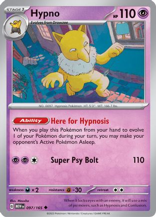 SV Scarlet & Violet 151 097/165 Hypno - Uncommon