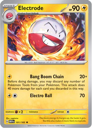 SV Scarlet & Violet 151 101/165 Electrode - Holofoil - Rare