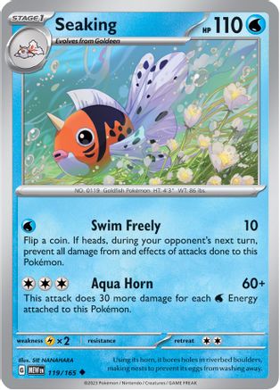 SV Scarlet & Violet 151 119/165 Seaking - Uncommon