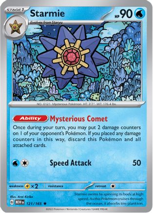 SV Scarlet & Violet 151 121/165 Starmie - Holofoil - Rare