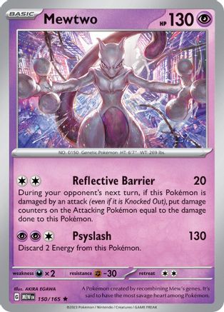 SV Scarlet & Violet 151 150/165 Mewtwo - Reverse Holofoil - Rare