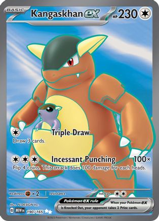 SV Scarlet & Violet 151 190/165 Kangaskhan ex - Holofoil - Ultra Rare