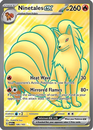 SV Scarlet & Violet 151 186/165 Ninetales ex - Holofoil - Ultra Rare