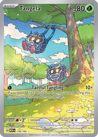 SV Scarlet & Violet 151 178/165 Tangela - Holofoil - Illustration Rare