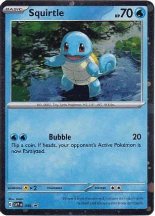 SV Scarlet & Violet Promo Cards 048 Squirtle - Holofoil - Promo