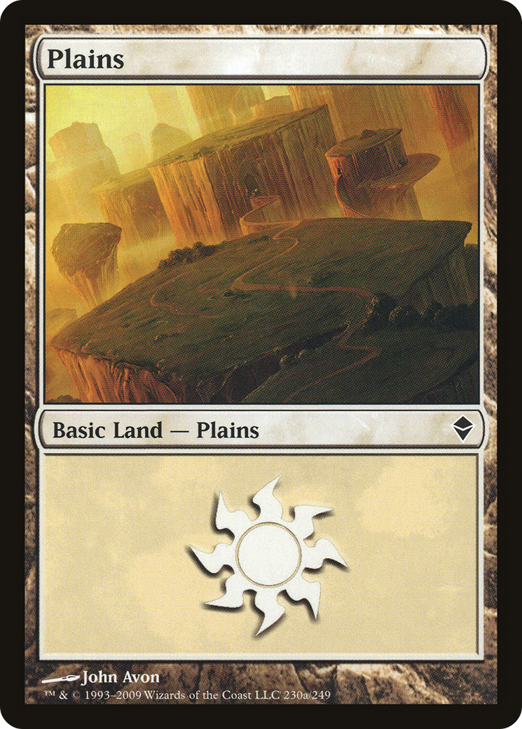 Zendikar - (ZEN-230A) - Plains (230a)