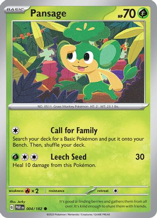 SV04 Paradox Rift 004/182 Pansage - Common
