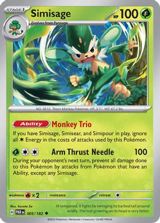 SV04 Paradox Rift 005/182 Simisage - Uncommon