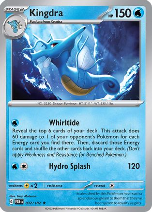 SV04 Paradox Rift 032/182 Kingdra - Reverse Holofoil - Rare
