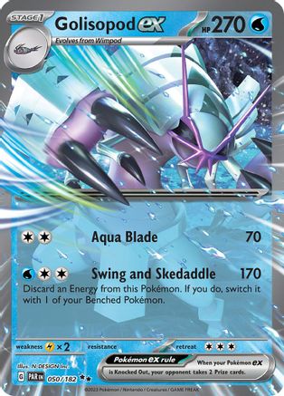 SV04 Paradox Rift 050/182 Golisopod ex - Holofoil - Double Rare