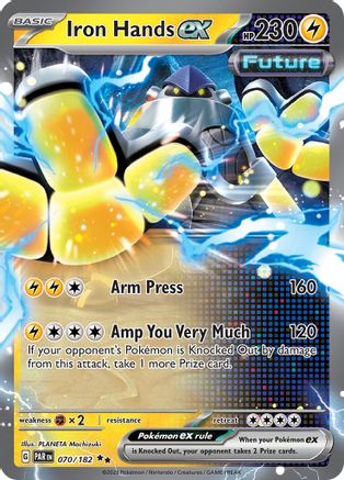 SV04 Paradox Rift 070/182 Iron Hands ex - Holofoil - Double Rare