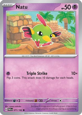 SV04 Paradox Rift 071/182 Natu - Reverse Holofoil - Common