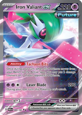 SV04 Paradox Rift 089/182 Iron Valiant ex - Holofoil - Double Rare