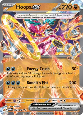 SV04 Paradox Rift 098/182 Hoopa ex - Holofoil - Double Rare