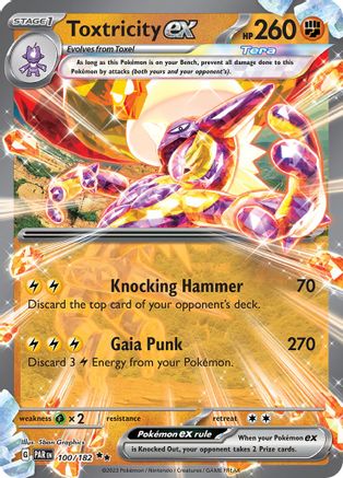SV04 Paradox Rift 100/182 Toxtricity ex - Holofoil - Double Rare