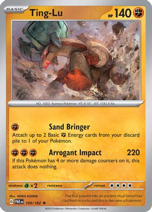 SV04 Paradox Rift 109/182 Ting-Lu - Holofoil - Rare