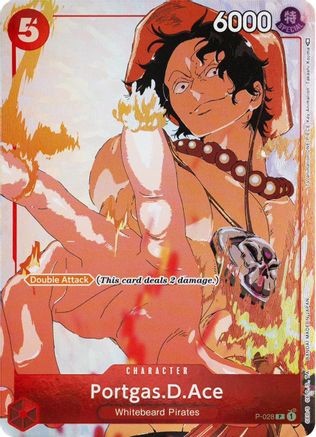 One Piece Promotion Cards P-028 Portgas.D.Ace (Gift Collection 2023) (P-028) - Foil - Promo