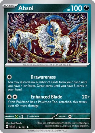 SV04 Paradox Rift 113/182 Absol - Uncommon