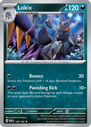 SV04 Paradox Rift 122/182 Lokix - Holofoil - Rare