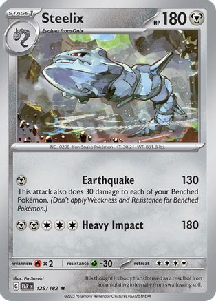 SV04 Paradox Rift 125/182 Steelix - Holofoil - Rare