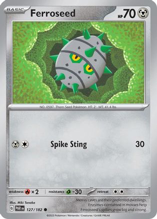 SV04 Paradox Rift 127/182 Ferroseed - Reverse Holofoil - Common