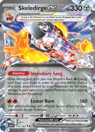 SV04 Paradox Rift 137/182 Skeledirge ex - Holofoil - Double Rare