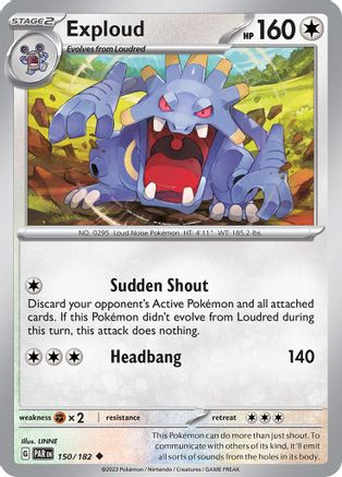 SV04 Paradox Rift 150/182 Exploud - Reverse Holofoil - Uncommon