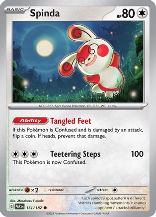 SV04 Paradox Rift 151/182 Spinda - Common