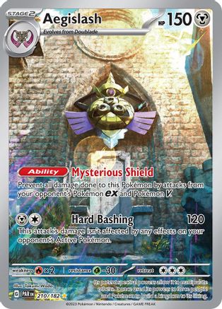 SV04 Paradox Rift 210/182 Aegislash - Holofoil - Illustration Rare
